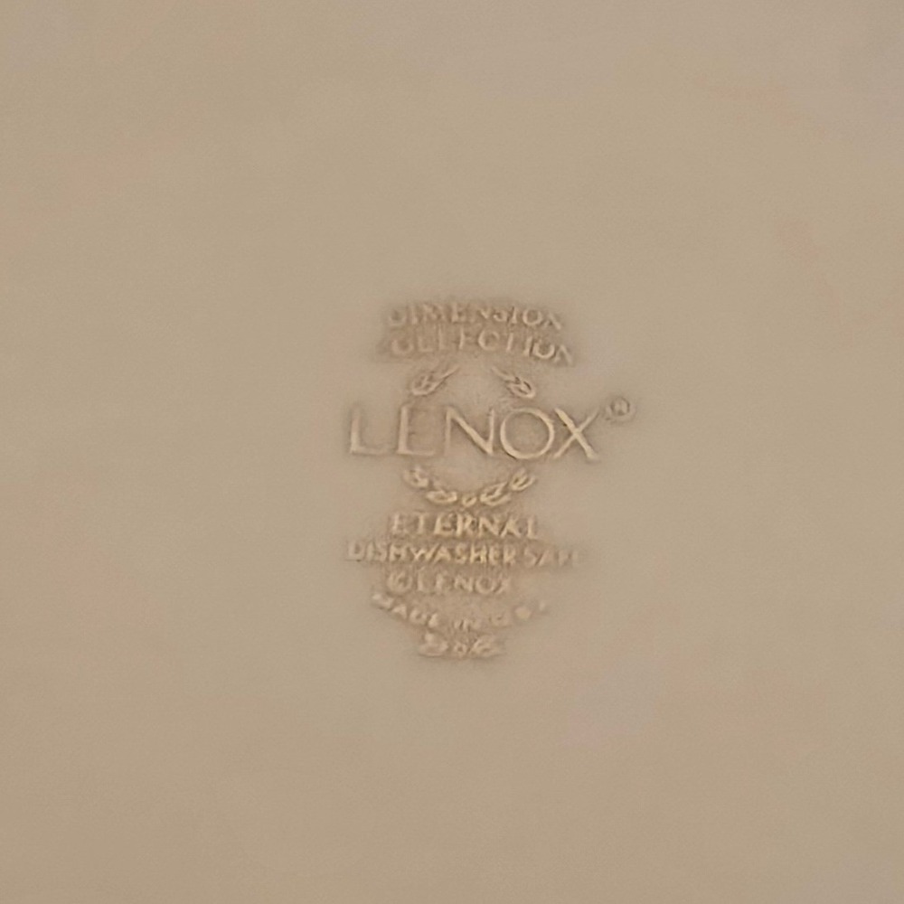 Set of‎ 8 LENOX JEWELED ACCENTS DIMENSION COLLECTION9-3/8" Luncheon - Picture 3 of 7